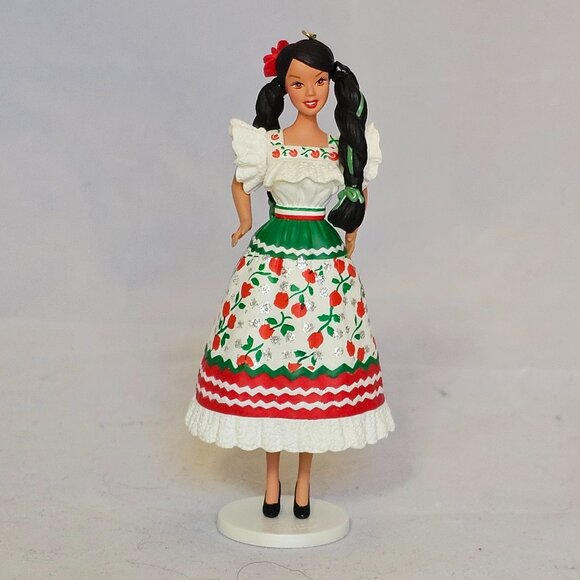 Hallmark Keepsake Mexican Barbie Dolls of the World ornament - 1998 NIB Retired - Picture 2 of 5